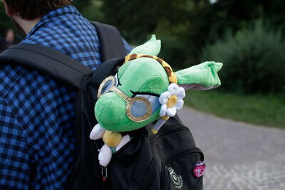 I just like how many plushies are poking out of backpacks_ Can be cute_